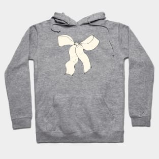 Black and cream bow Hoodie